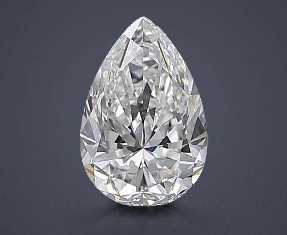 1.00 Carat Pear Natural Diamond