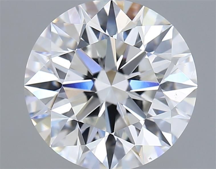 4.01ct F SI1 Rare Carat Ideal Cut Round Diamond