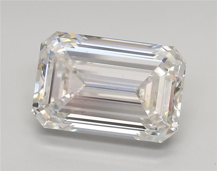 7.05ct F VS1 Rare Carat Ideal Cut Emerald Lab Grown Diamond