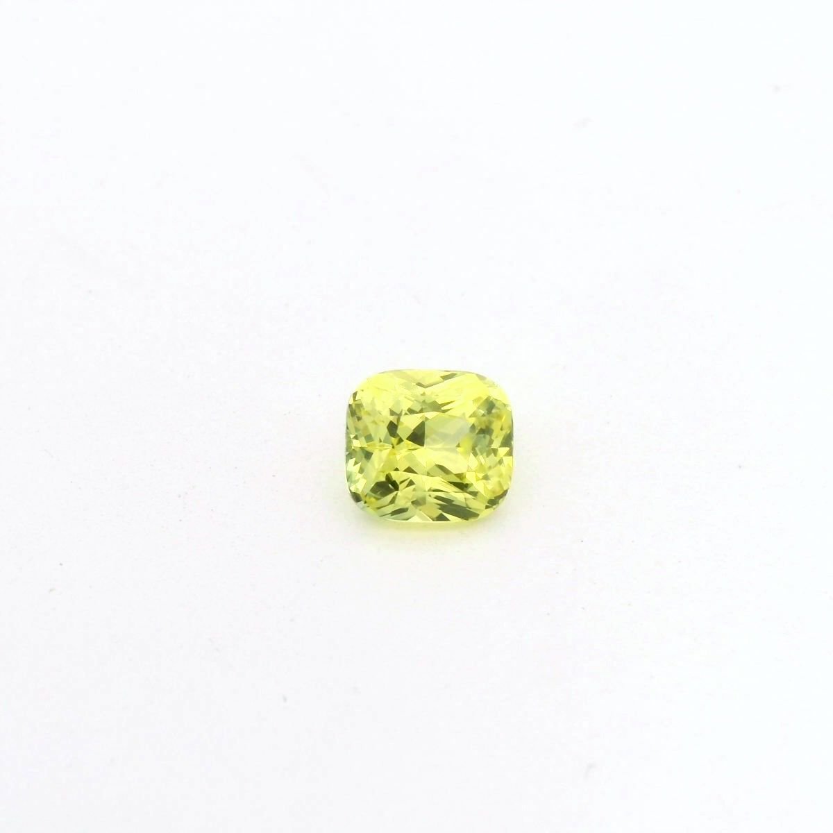 3.04 Carat Yellow Cushion Sapphire