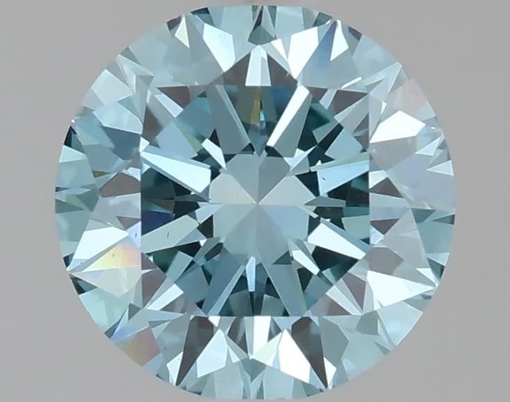 1.60 Ct. Fancy Vivid Blue Round Lab Diamond