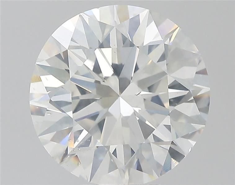 6.01ct I SI2 Rare Carat Ideal Cut Round Diamond