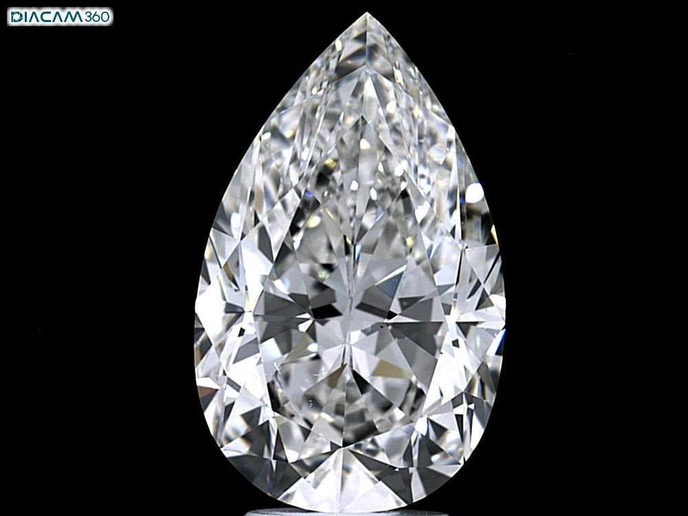5.29ct H VS1 Very Good Cut Pear Diamond