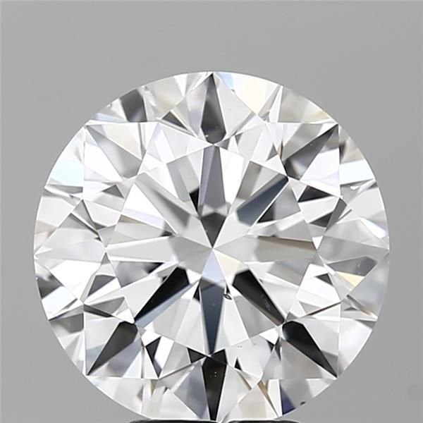 5.02ct E VS2 Rare Carat Ideal Cut Round Diamond