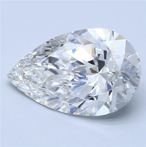 7.20ct G VS1 Rare Carat Ideal Cut Pear Lab Grown Diamond