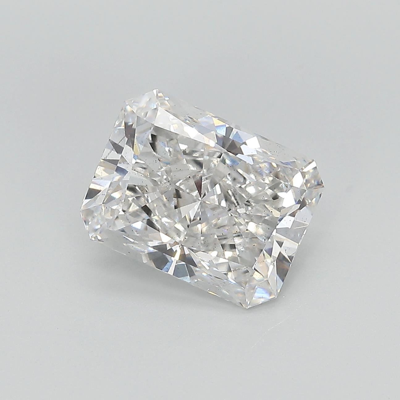 3.37ct F SI1 Rare Carat Ideal Cut Radiant Lab Grown Diamond