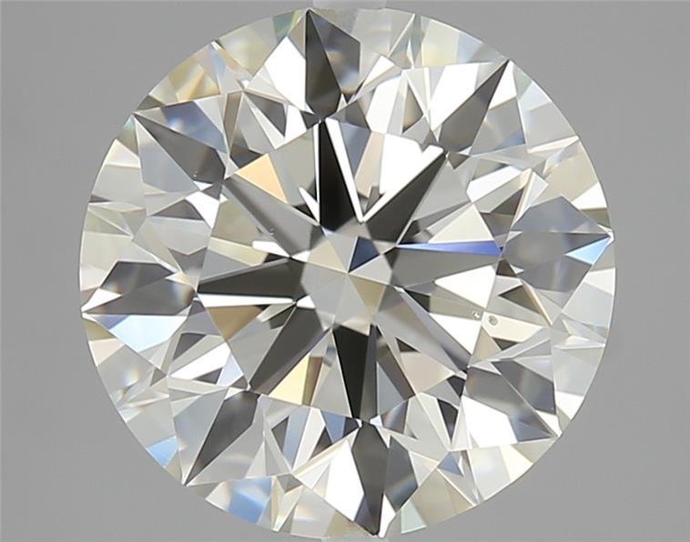 3.09ct J VS2 Rare Carat Ideal Cut Round Diamond