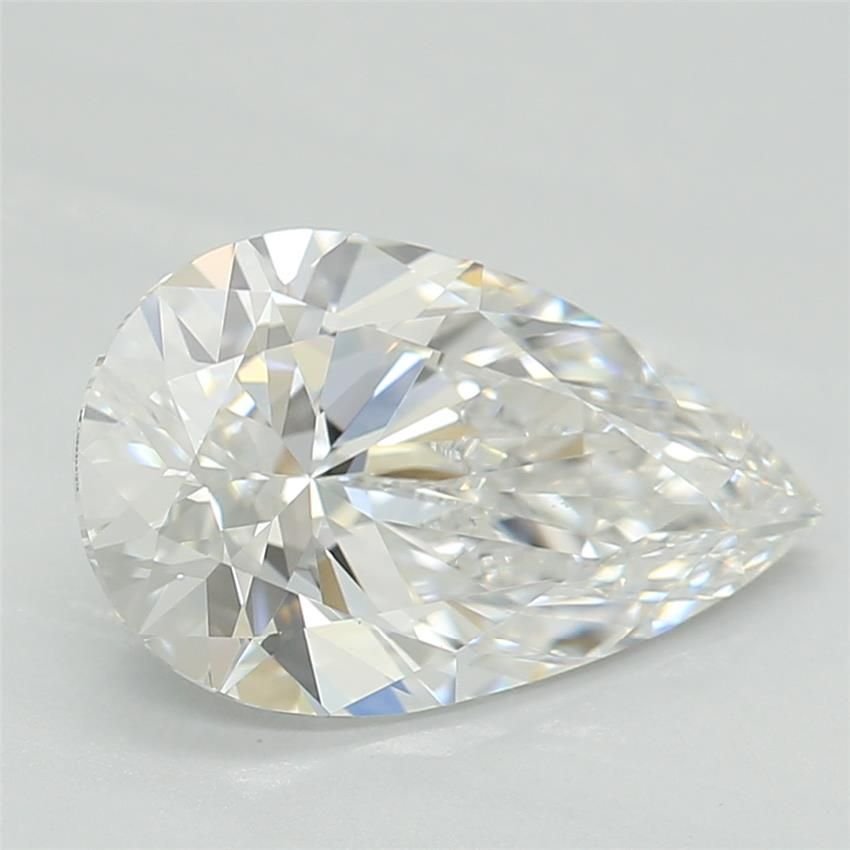 1.23ct D VS1 Rare Carat Ideal Cut Pear Lab Grown Diamond