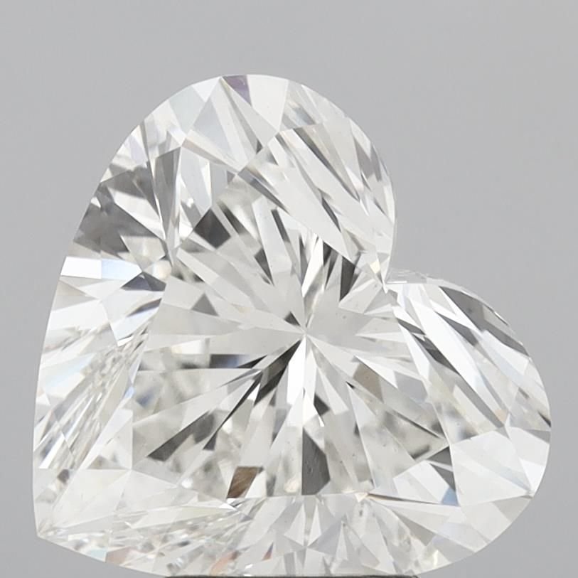 4.68ct G VS1 Rare Carat Ideal Cut Heart Lab Grown Diamond