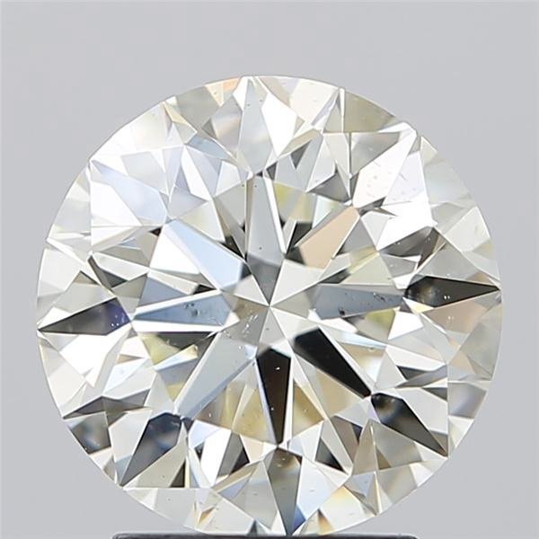 3.01ct J SI1 Excellent Cut Round Diamond