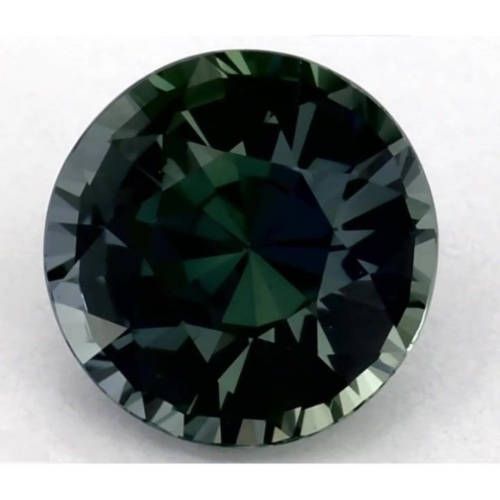 1.17 Carat Green Round Sapphire