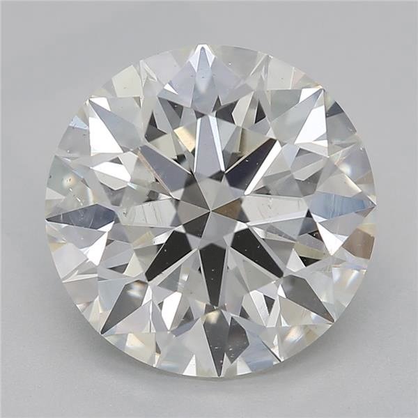 2.53ct J SI2 Rare Carat Ideal Cut Round Diamond