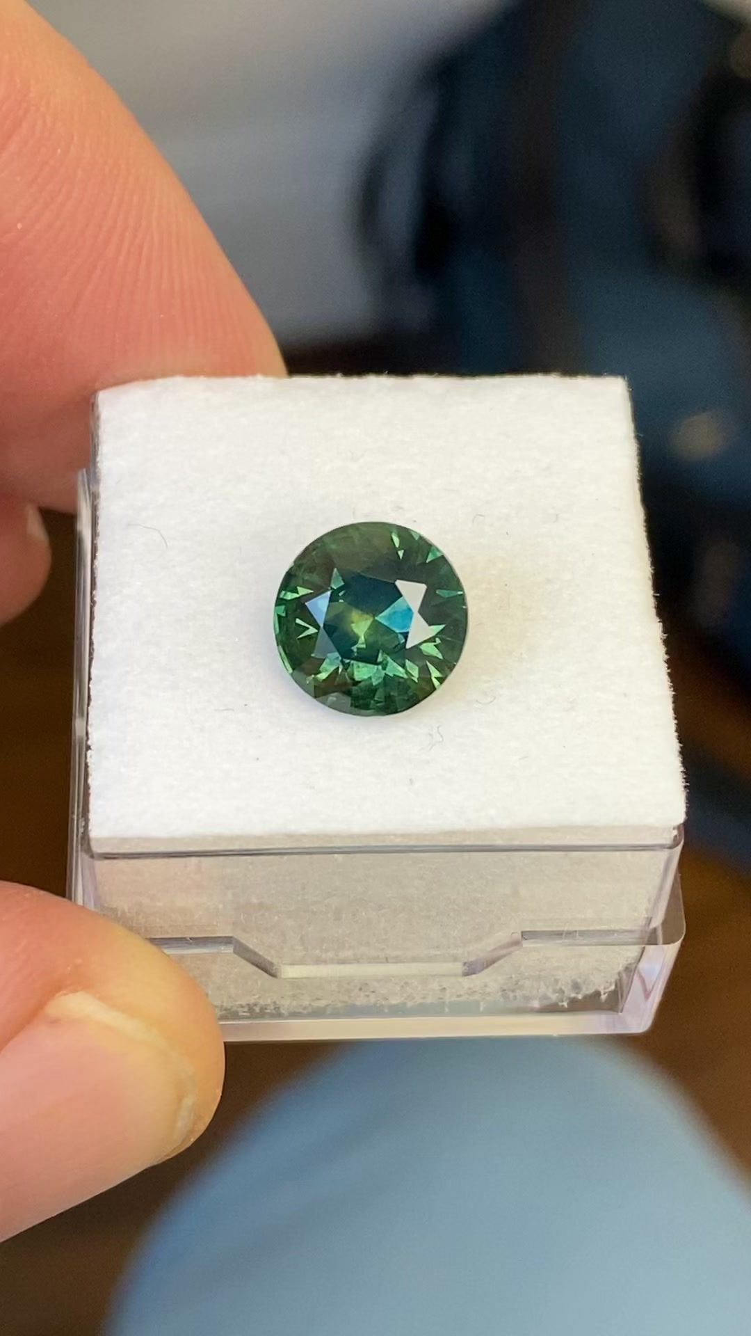 3.10 Carat Green Round Sapphire