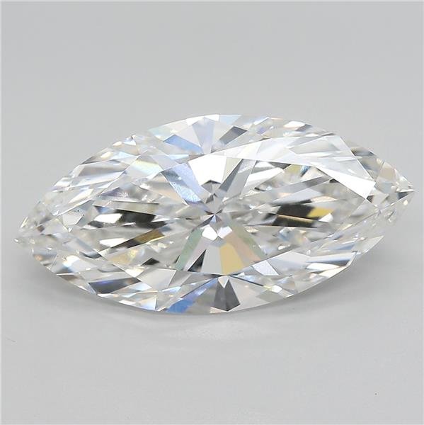 4.01ct F VS1 Rare Carat Ideal Cut Marquise Lab Grown Diamond