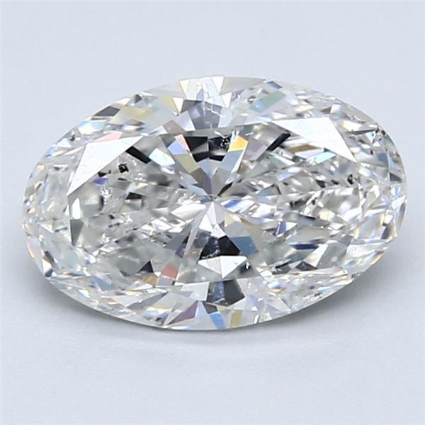 2.01ct F SI2 Rare Carat Ideal Cut Oval Diamond