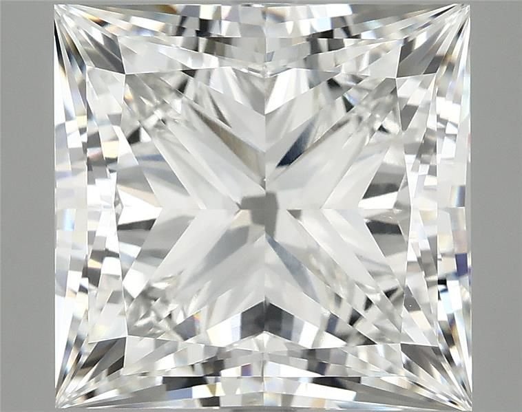 8.02ct F VS1 Rare Carat Ideal Cut Princess Lab Grown Diamond