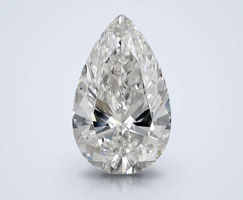 5.85 Carat Pear Lab Diamond