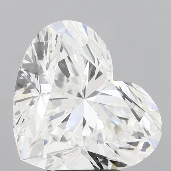 5.06ct E VS2 Rare Carat Ideal Cut Heart Lab Grown Diamond