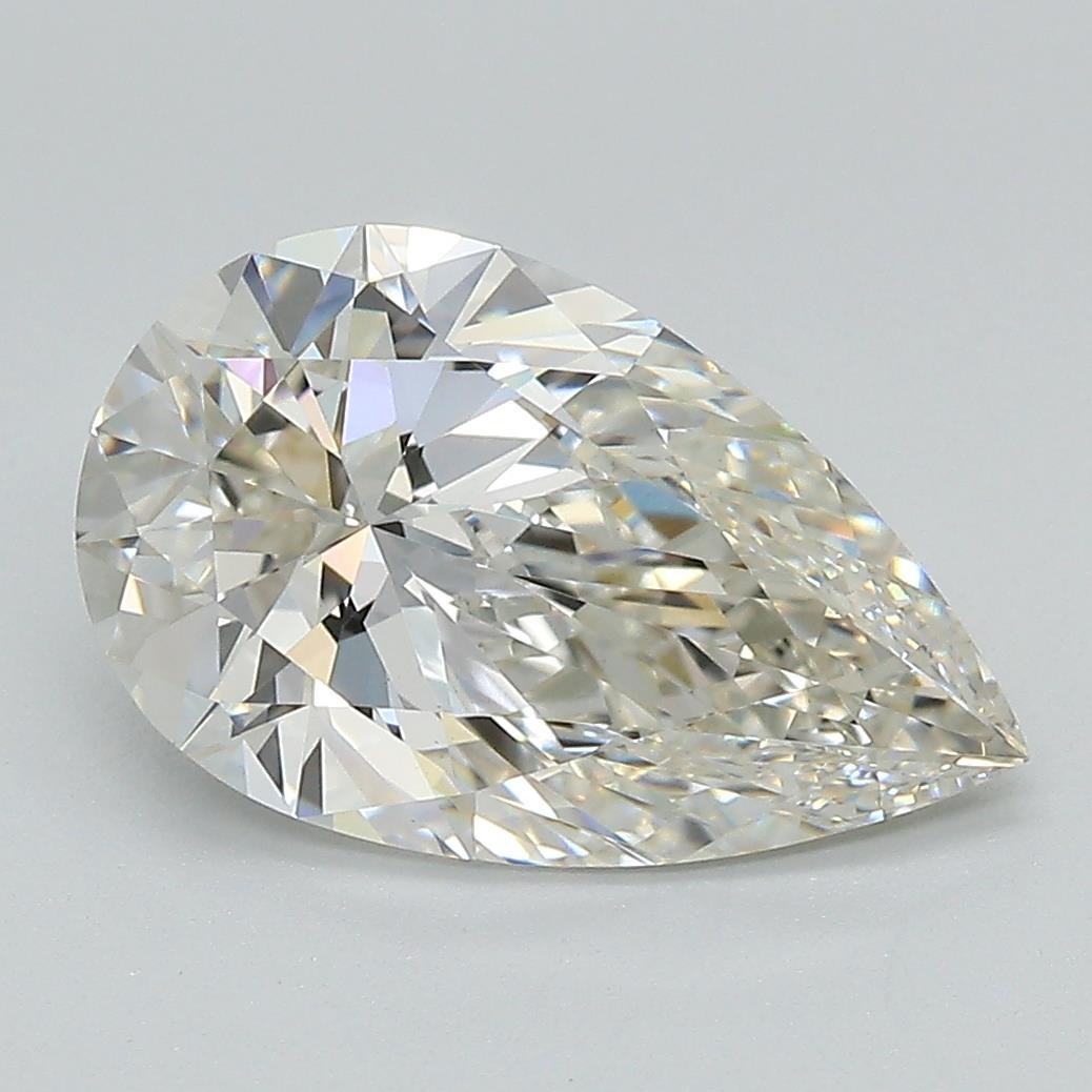 3.08ct G VVS2 Rare Carat Ideal Cut Pear Lab Grown Diamond