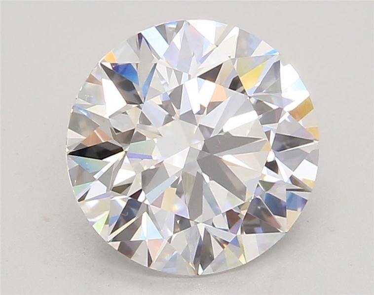 3.07ct D VVS2 Rare Carat Ideal Cut Round Lab Grown Diamond