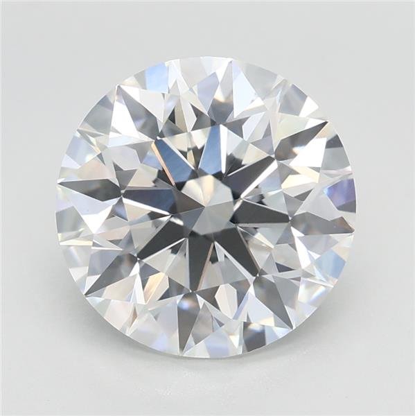 3.09ct E VVS2 Rare Carat Ideal Cut Round Lab Grown Diamond