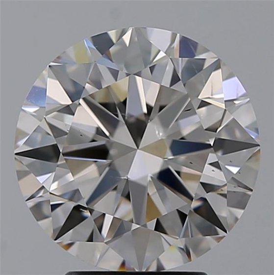 3.51ct K SI1 Rare Carat Ideal Cut Round Diamond