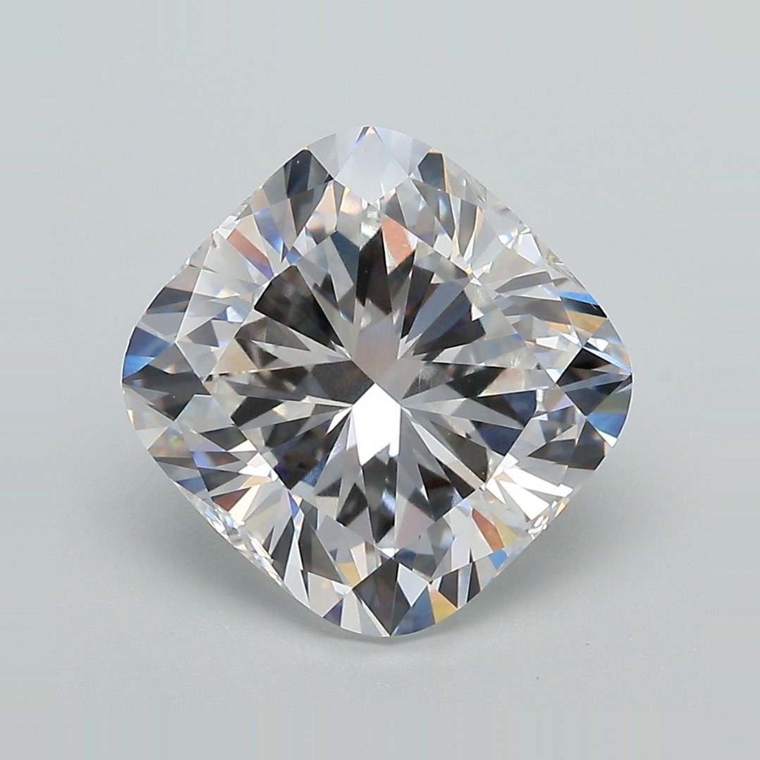 5.24ct E VVS2 Rare Carat Ideal Cut Cushion Lab Grown Diamond