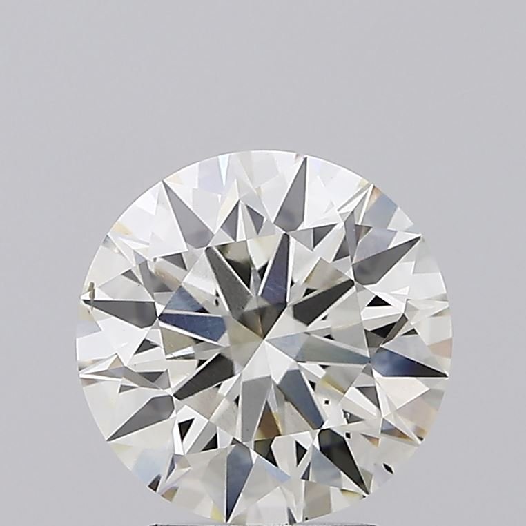 3.08ct J VS2 Rare Carat Ideal Cut Round Lab Grown Diamond