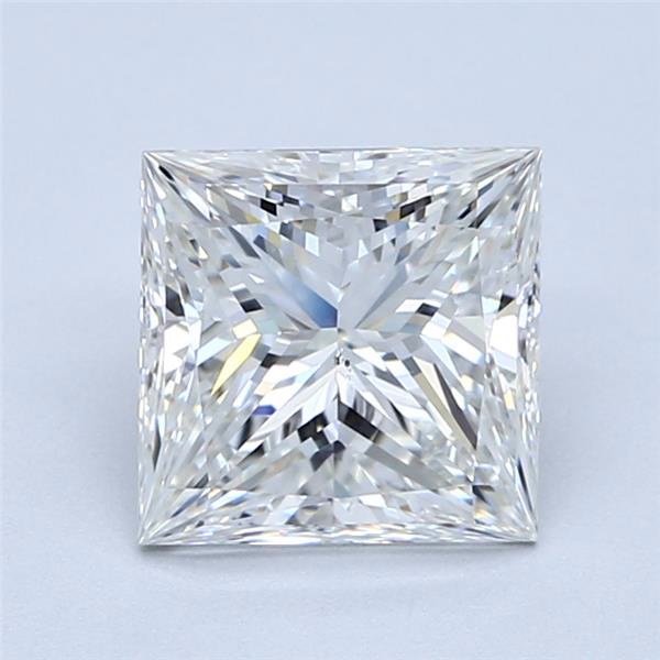 2.01ct H SI1 Rare Carat Ideal Cut Princess Diamond