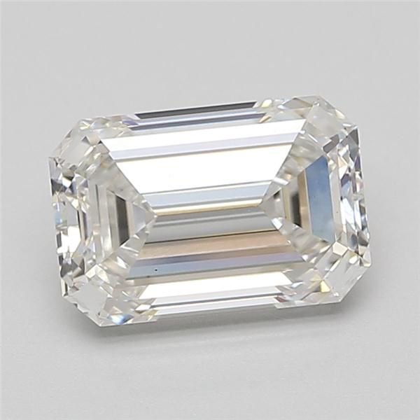 2.85ct F VS2 Rare Carat Ideal Cut Emerald Lab Grown Diamond