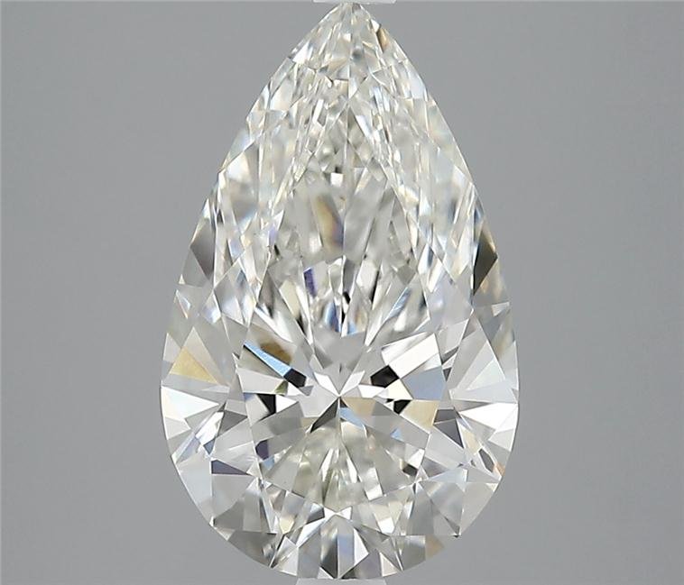 3.11ct H VS1 Rare Carat Ideal Cut Pear Lab Grown Diamond