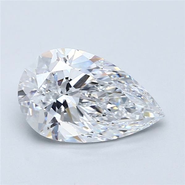 2.52ct D VS2 Rare Carat Ideal Cut Pear Diamond