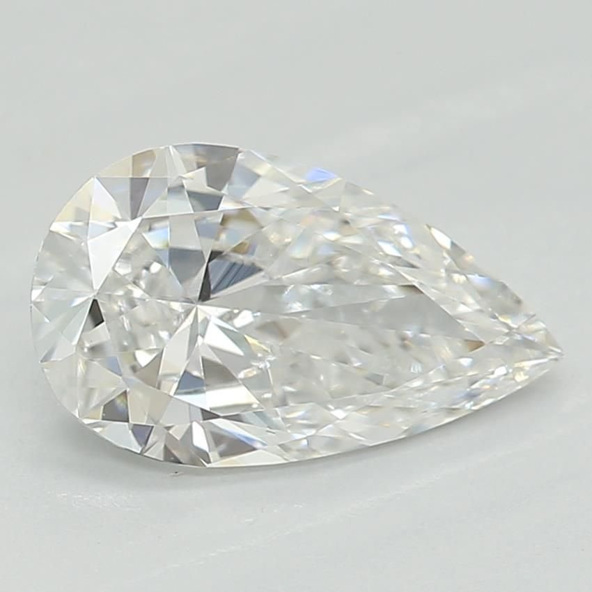 0.69ct D VS2 Very Good Cut Pear Lab Grown Diamond