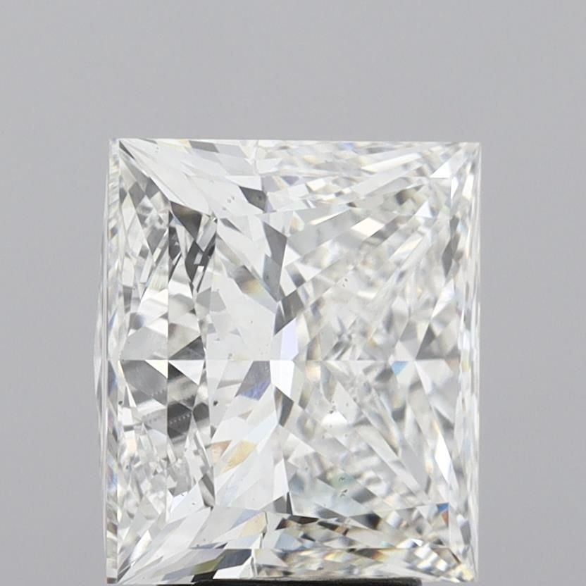 6.18ct F VS2 Rare Carat Ideal Cut Princess Lab Grown Diamond