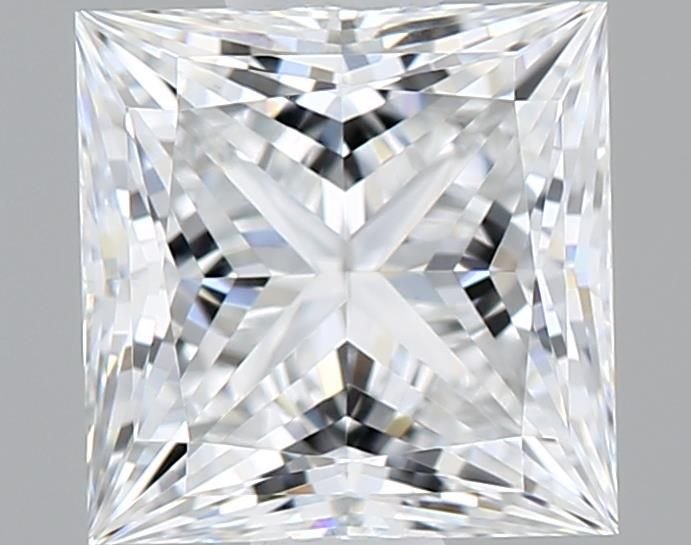 0.82ct D VVS2 Rare Carat Ideal Cut Princess Lab Grown Diamond