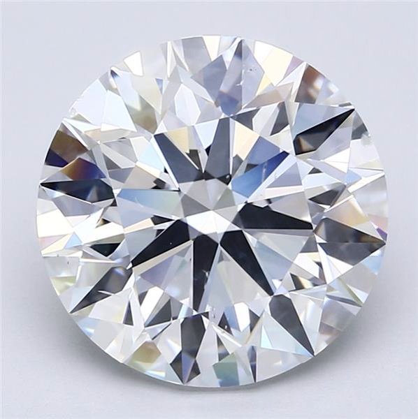 7.11ct D SI1 Rare Carat Ideal Cut Round Diamond