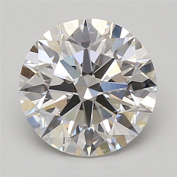 3.01ct E VS2 Rare Carat Ideal Cut Round Lab Grown Diamond