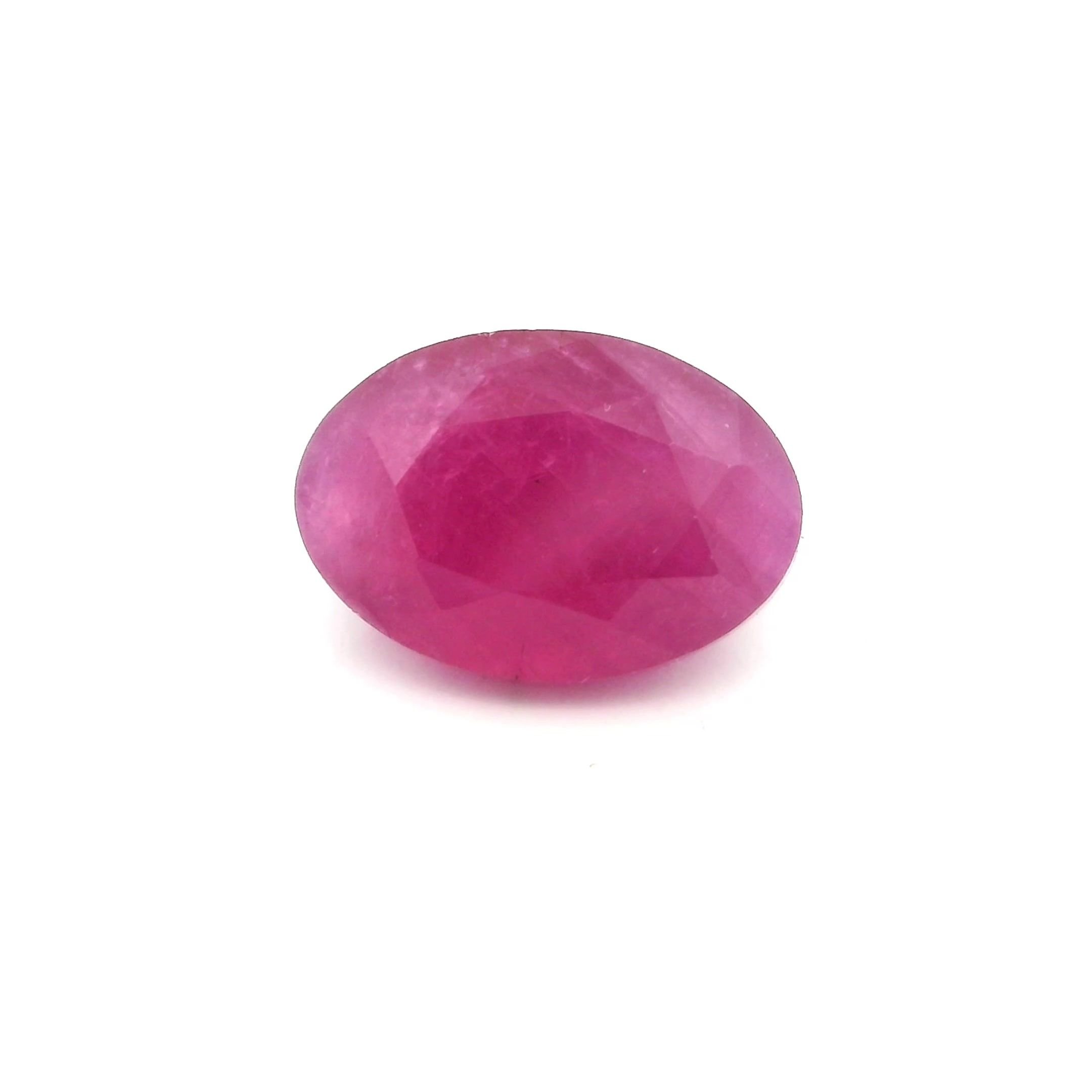 2.39 Carat Red Oval Ruby