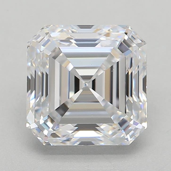 1.57ct D VS2 Rare Carat Ideal Cut Asscher Lab Grown Diamond