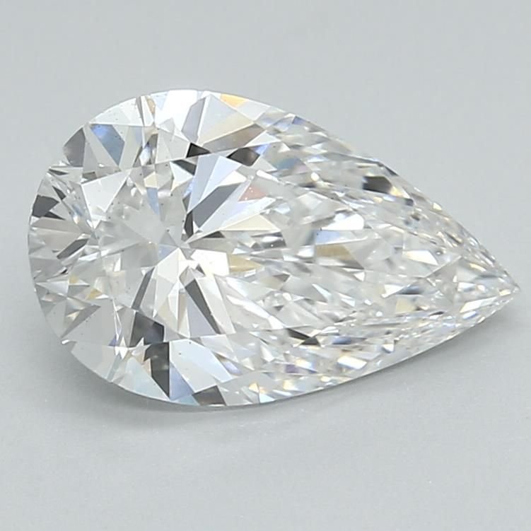 2.03ct E VS2 Rare Carat Ideal Cut Pear Lab Grown Diamond