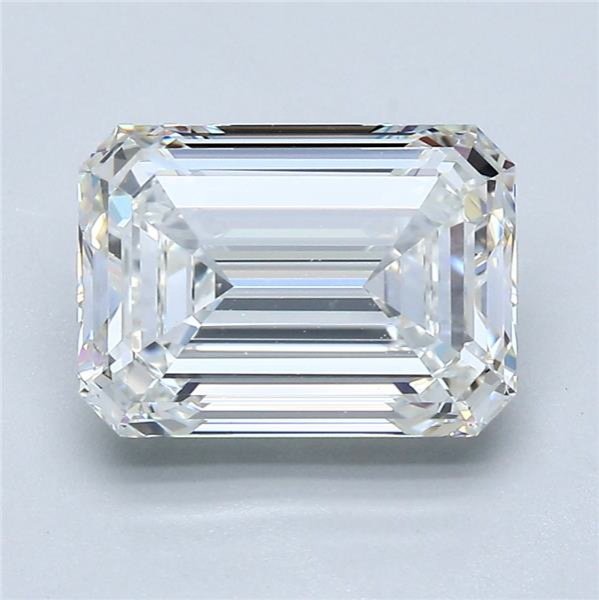 3.01ct H VS1 Rare Carat Ideal Cut Emerald Diamond