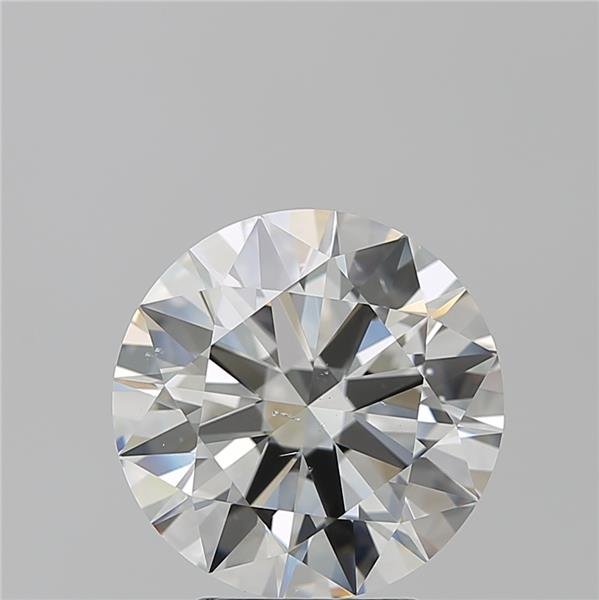 4.08ct I SI1 Rare Carat Ideal Cut Round Diamond