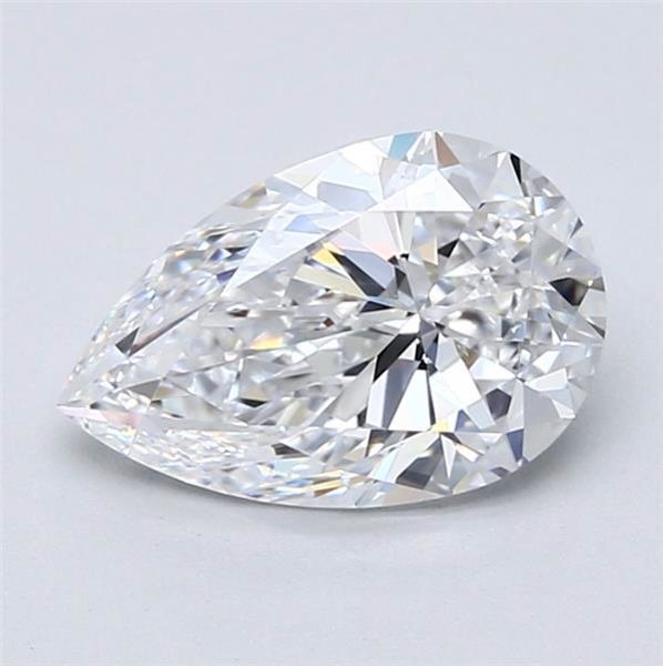 2.00ct D VS2 Rare Carat Ideal Cut Pear Diamond