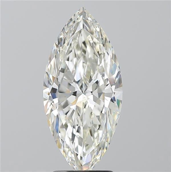 3.01ct J SI2 Rare Carat Ideal Cut Marquise Diamond