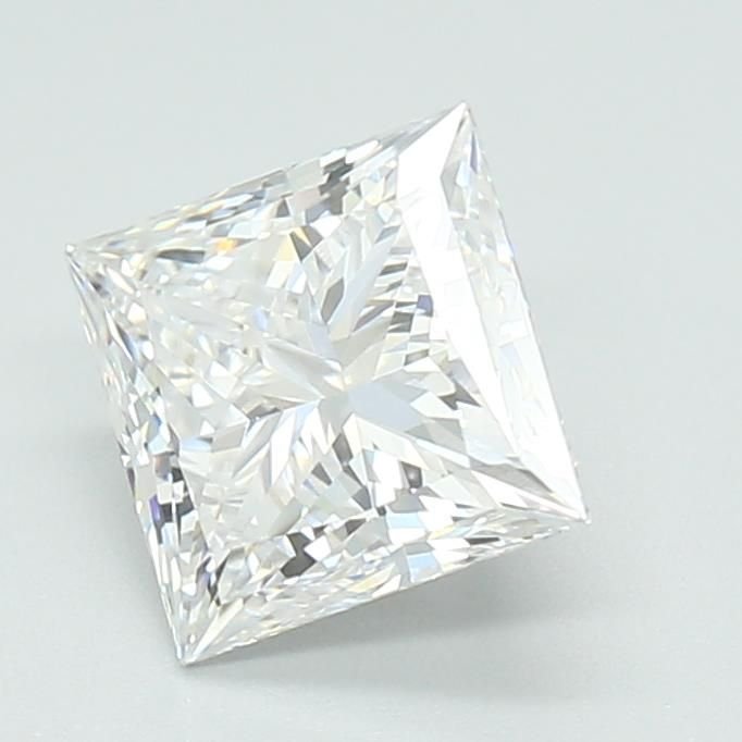 1.56ct E VVS2 Rare Carat Ideal Cut Princess Lab Grown Diamond