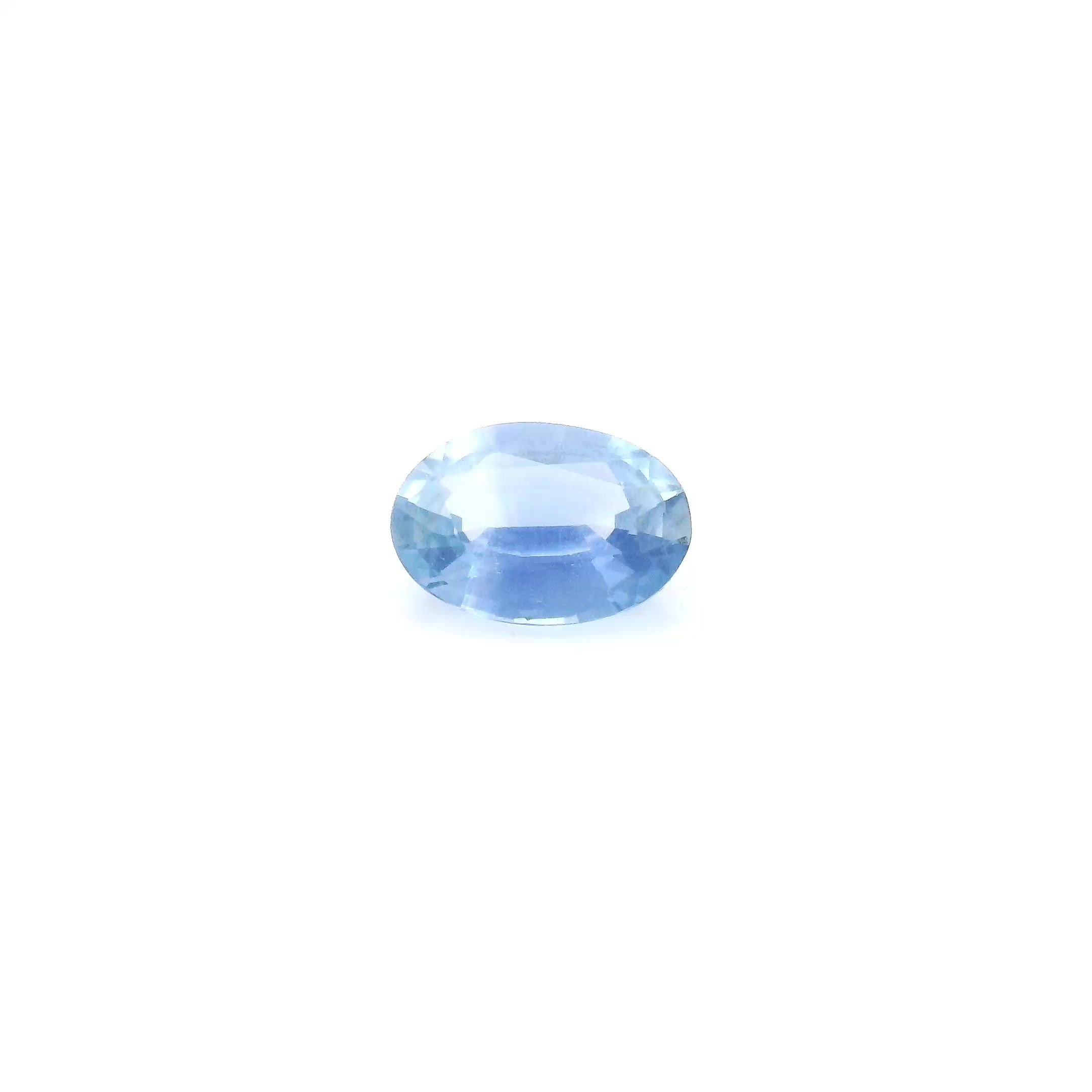 0.82 Carat Light Blue Oval Sapphire