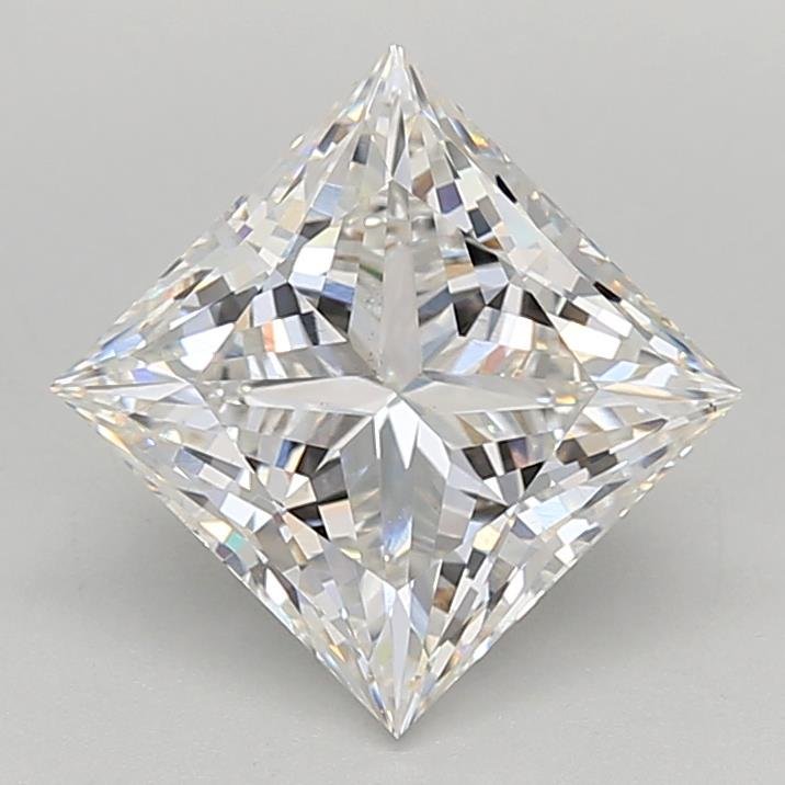 3.52ct F VS1 Rare Carat Ideal Cut Princess Lab Grown Diamond