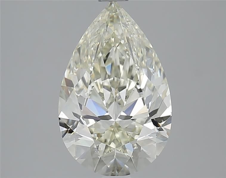3.01ct K SI1 Rare Carat Ideal Cut Pear Diamond