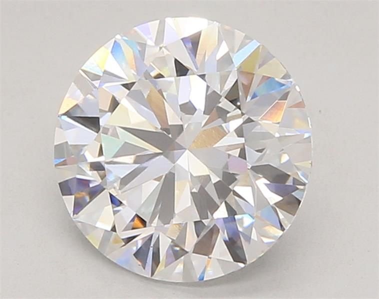 3.02ct D VS1 Rare Carat Ideal Cut Round Lab Grown Diamond