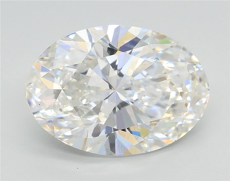 3.56ct F VS2 Rare Carat Ideal Cut Oval Lab Grown Diamond